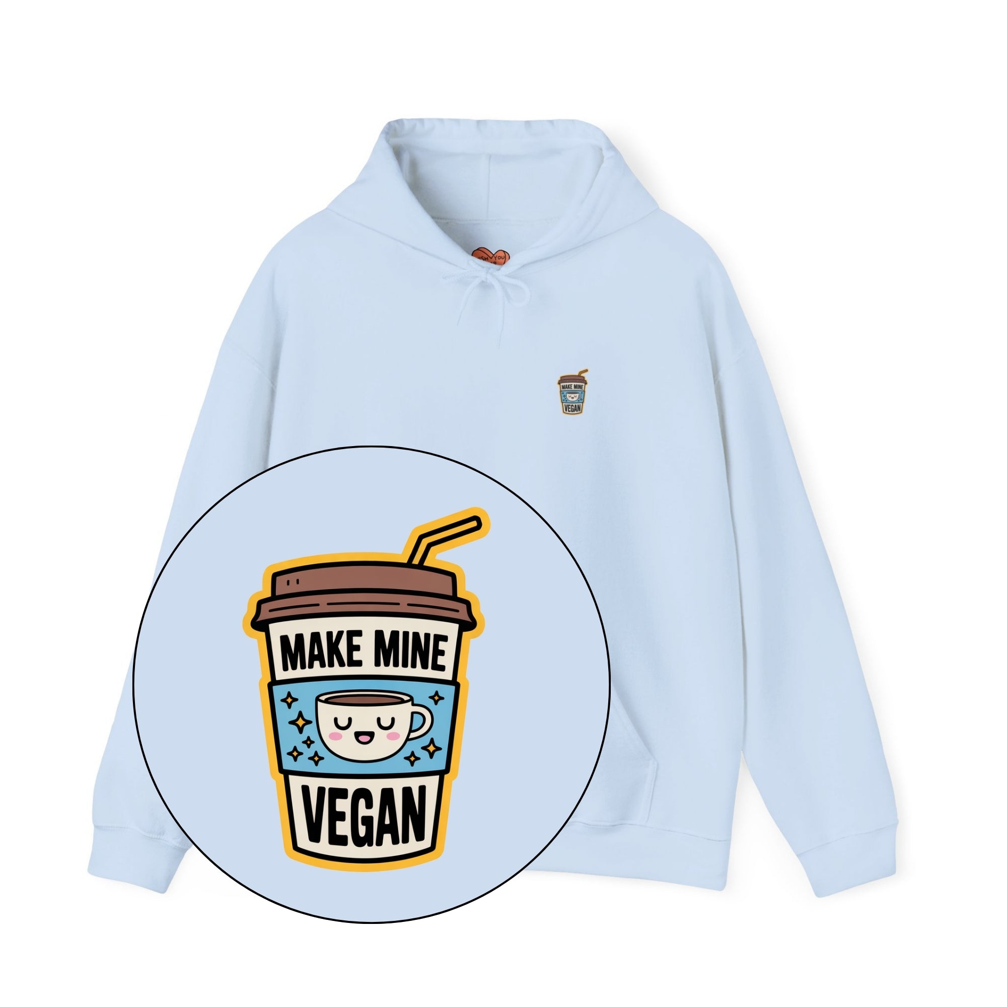 Make Mine Vegan Unisex Hoodie
