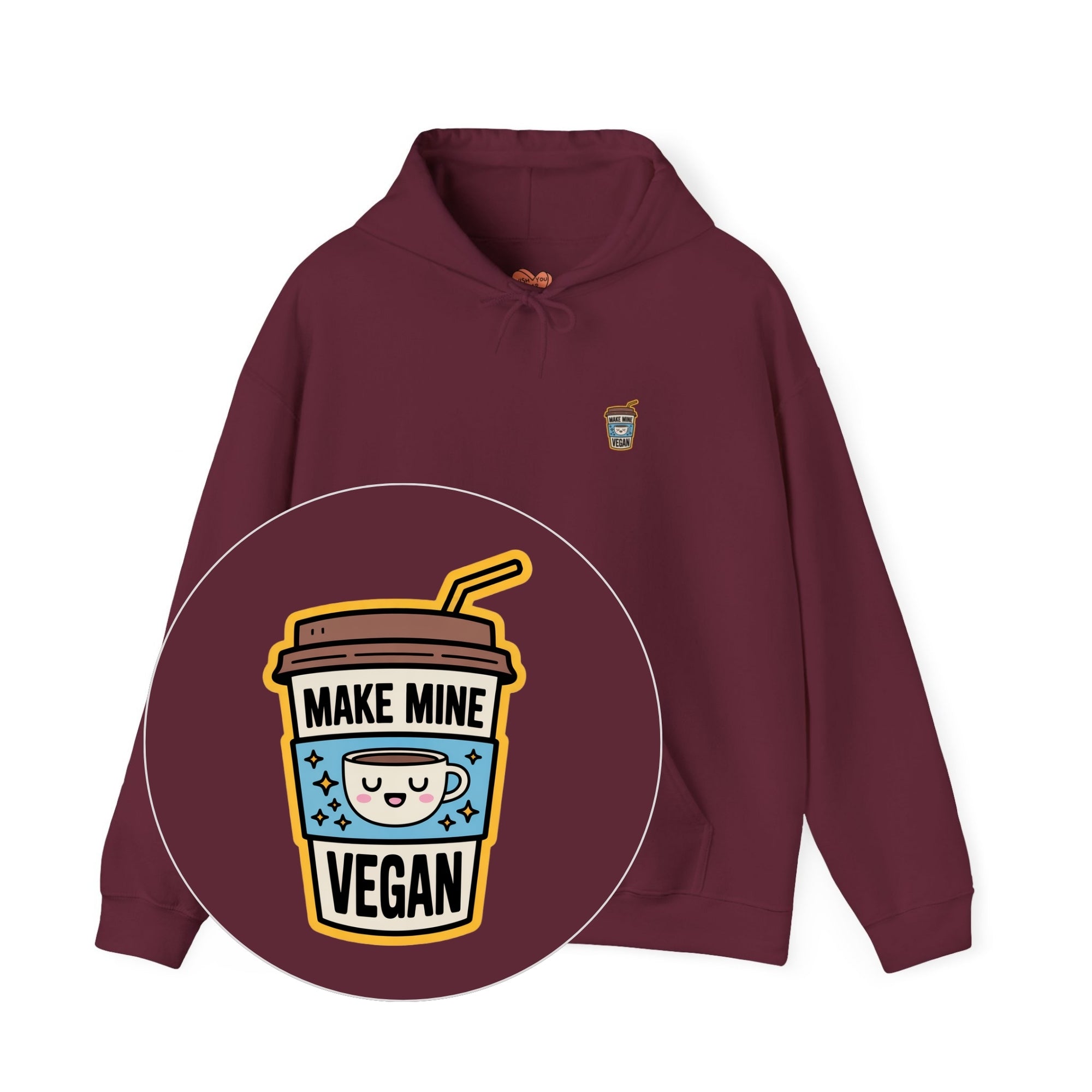 Make Mine Vegan Unisex Hoodie