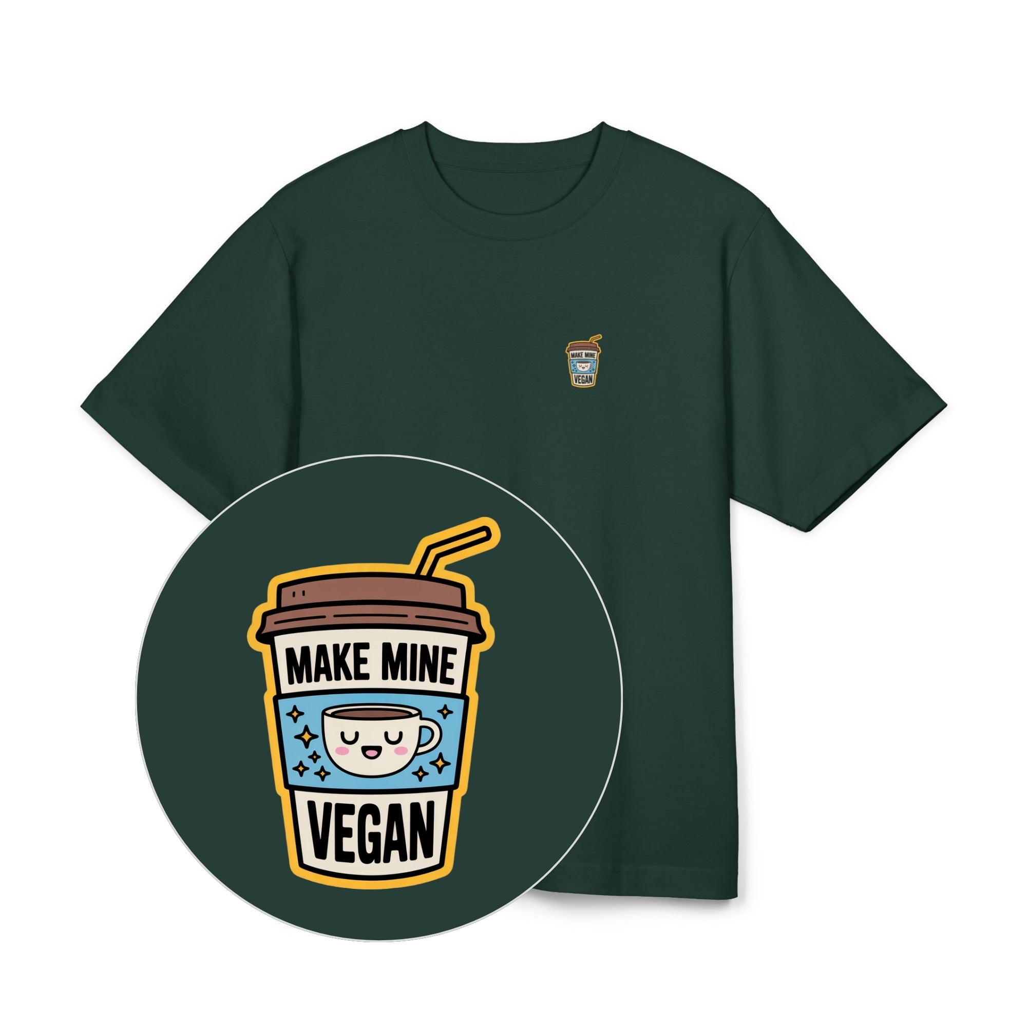 Make Mine Vegan Unisex Oversized Shirt