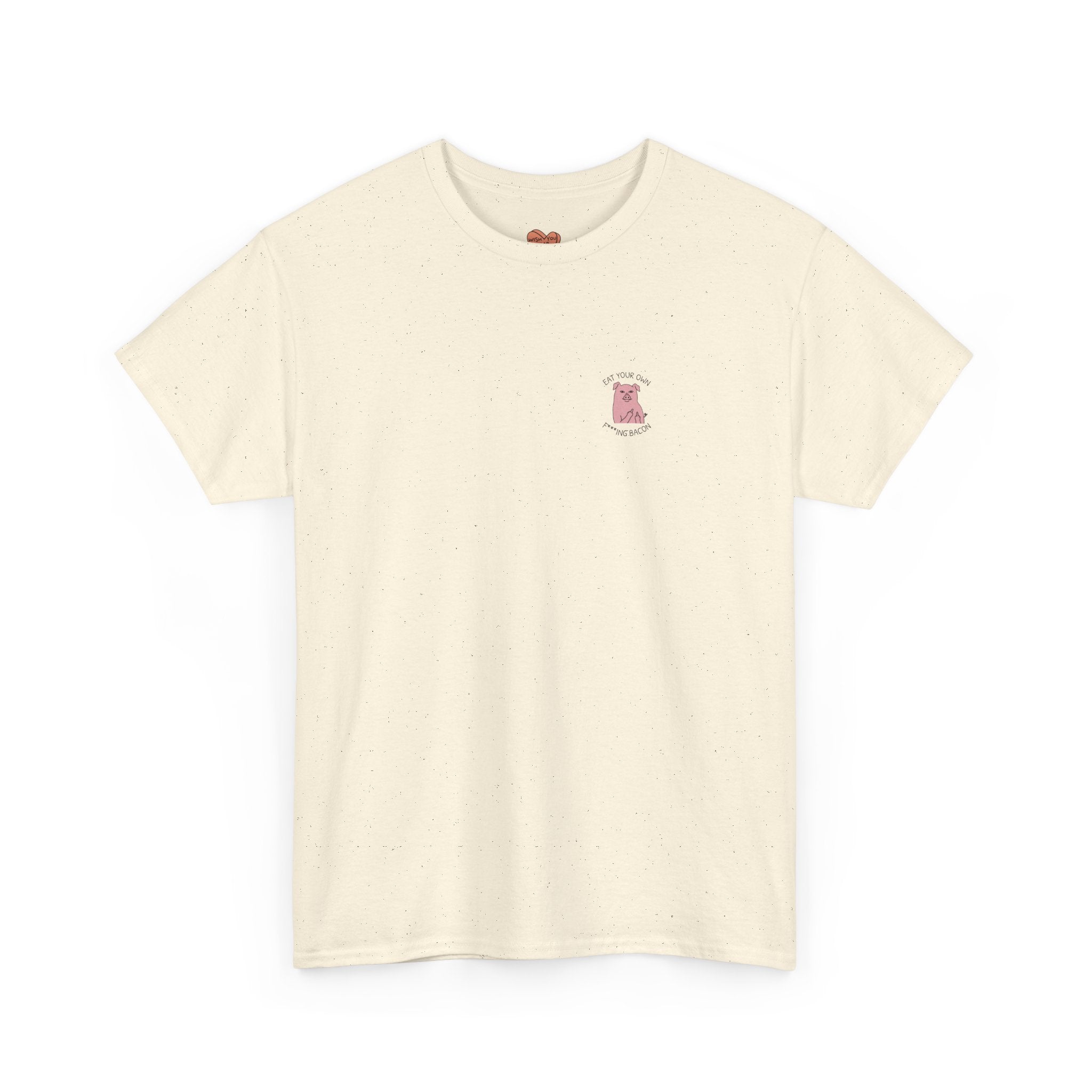 Cute Pink Kawaii Boot Chest Pocket Tee — Small Embroidered Graphic T-Shirt