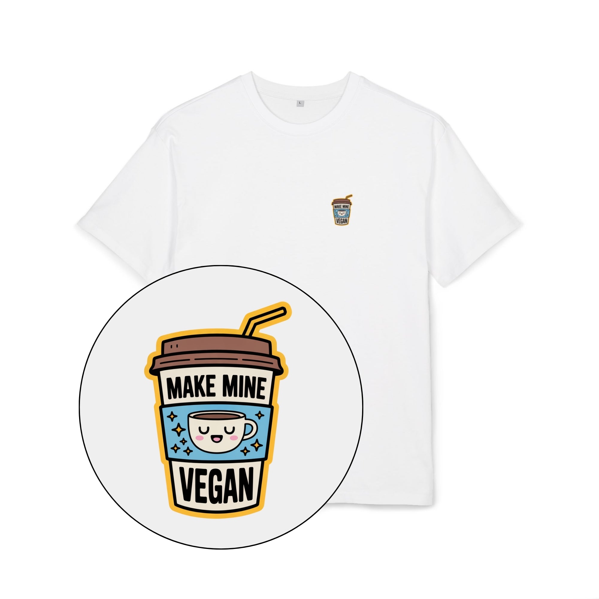 Make Mine Vegan Unisex Oversized Shirt
