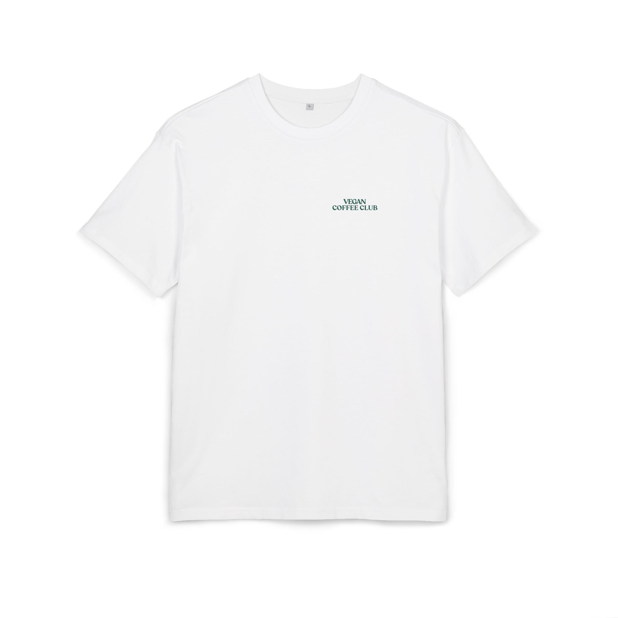 Vegan Coffee Club Unisex Oversized Shirt