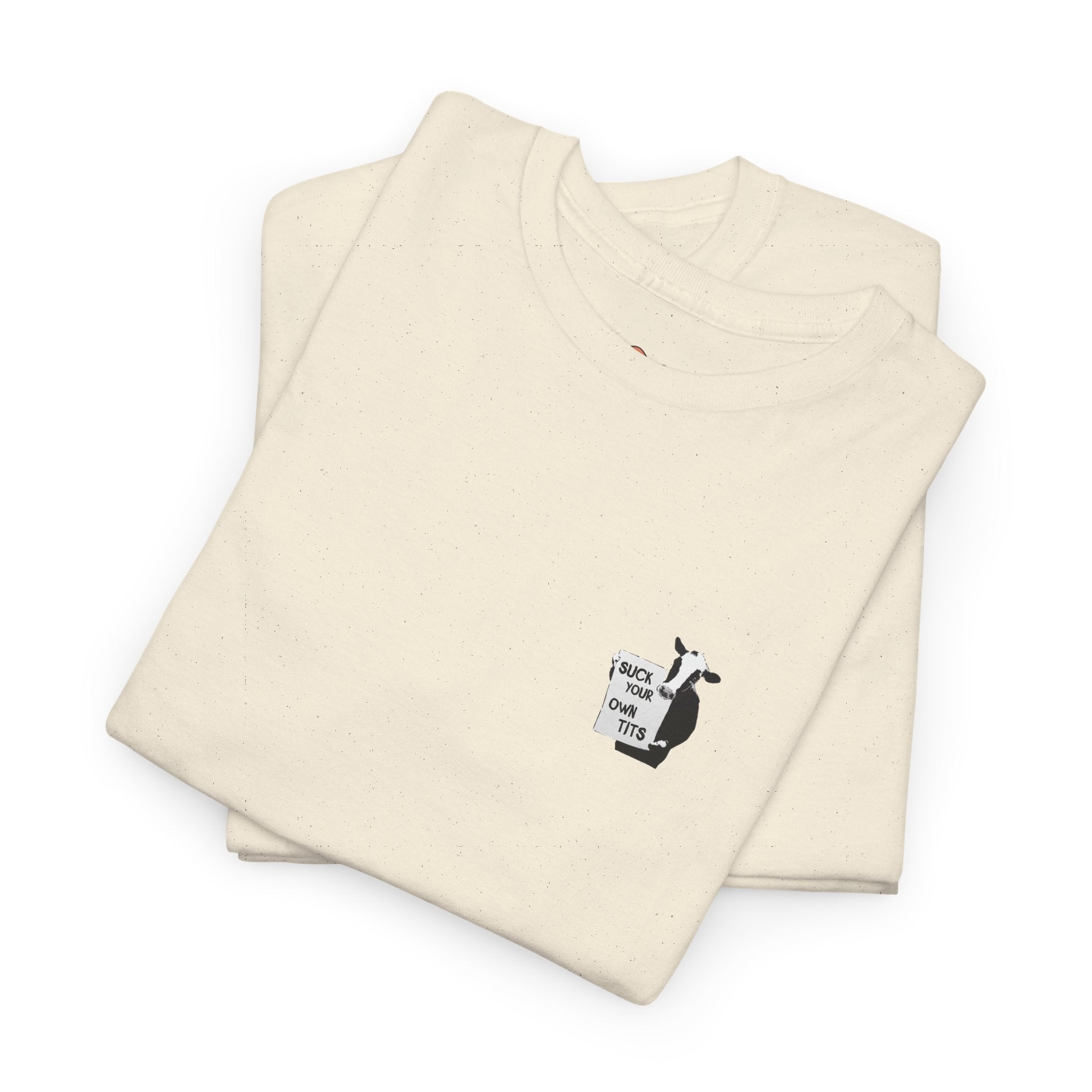 T-Shirt — Minimalist Cat & Coffee Chest Print Tee