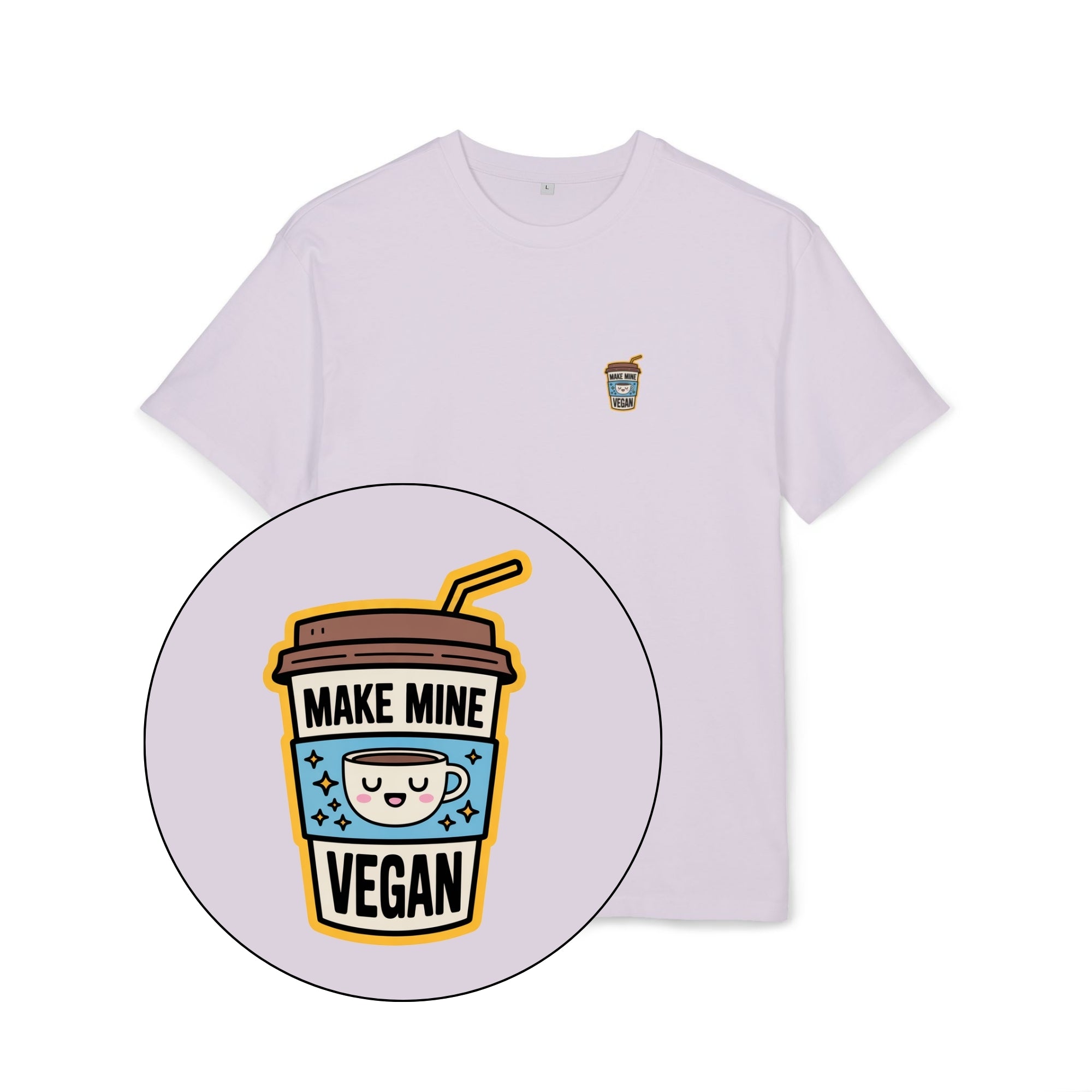 Make Mine Vegan Unisex Oversized Shirt