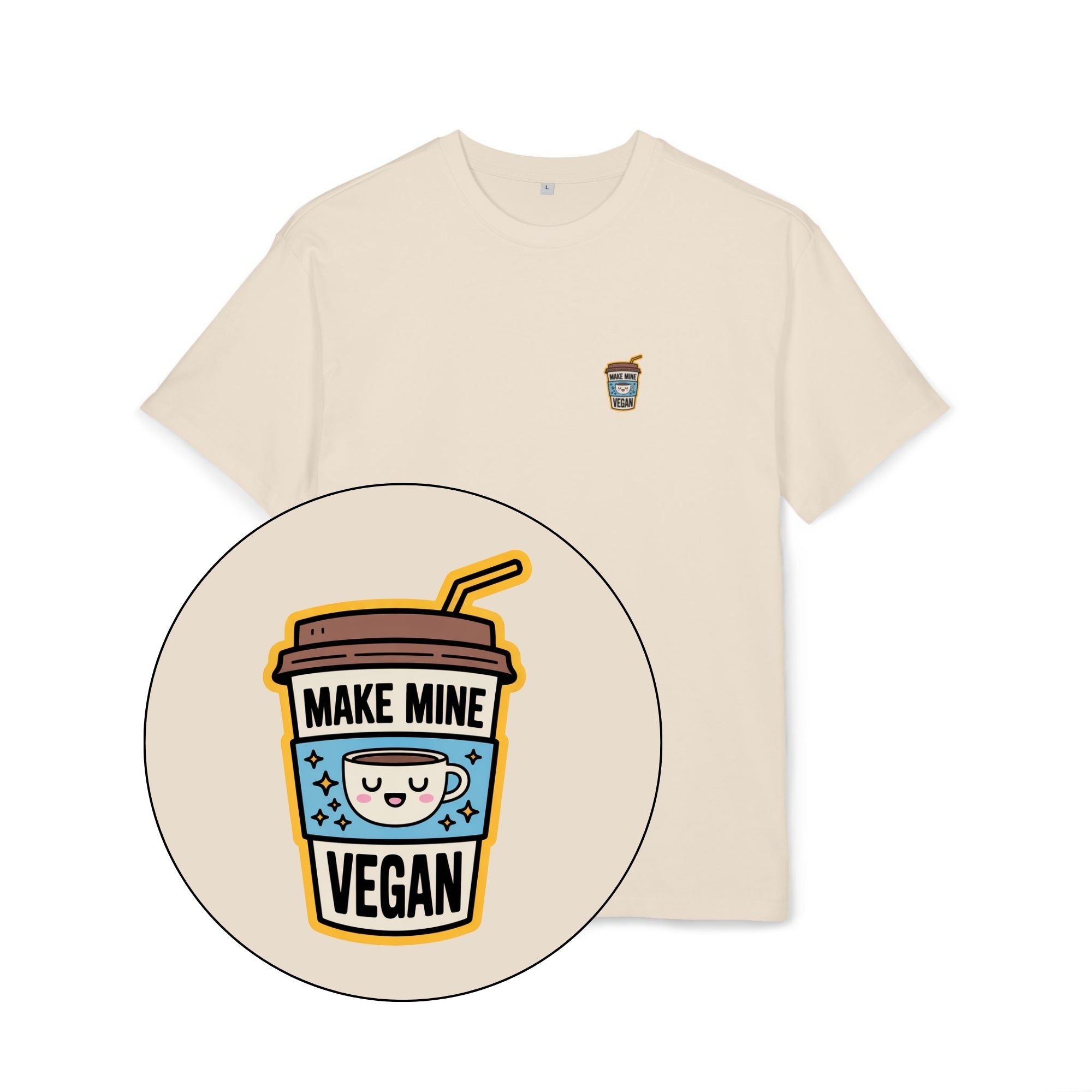 Make Mine Vegan Unisex Oversized Shirt