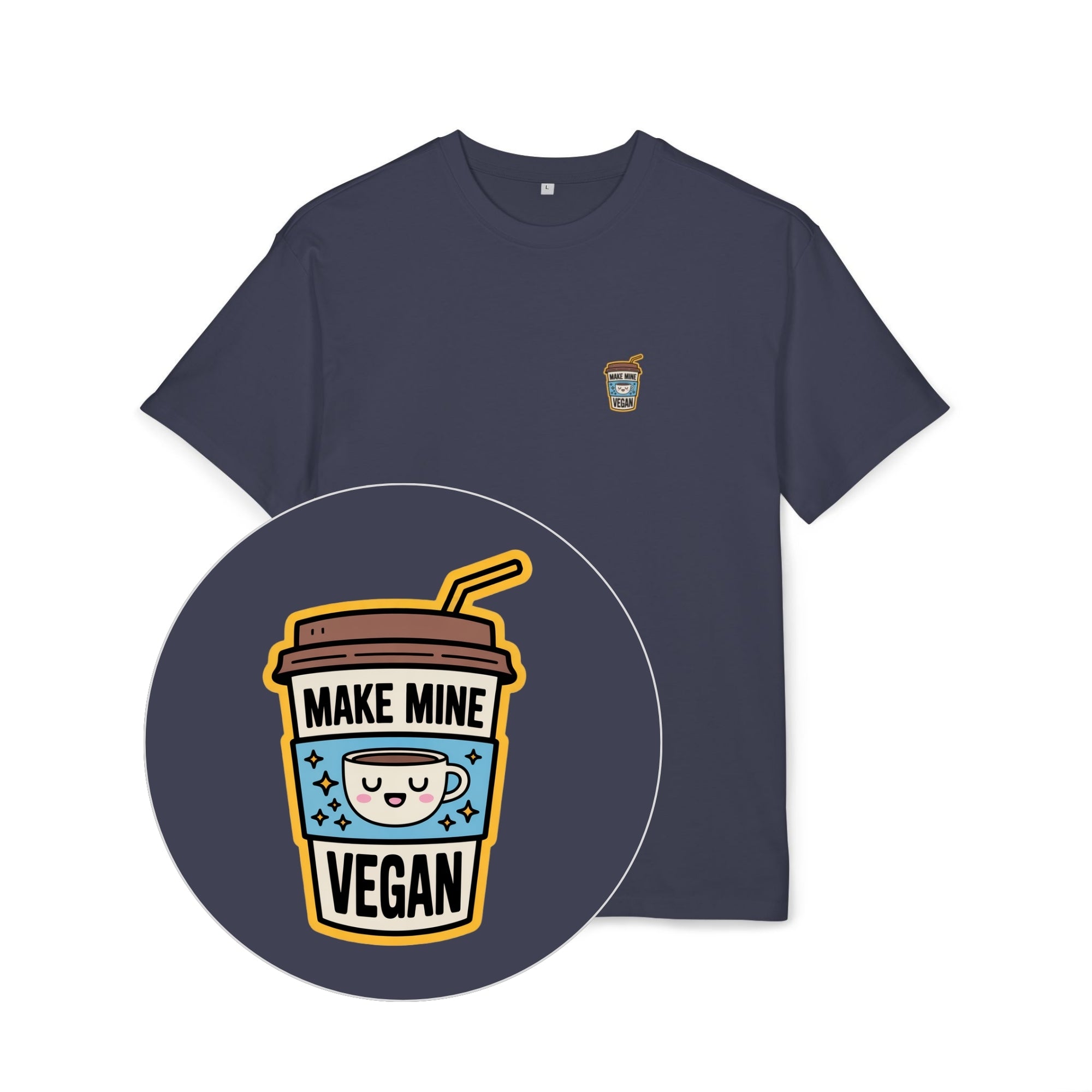Make Mine Vegan Unisex Oversized Shirt