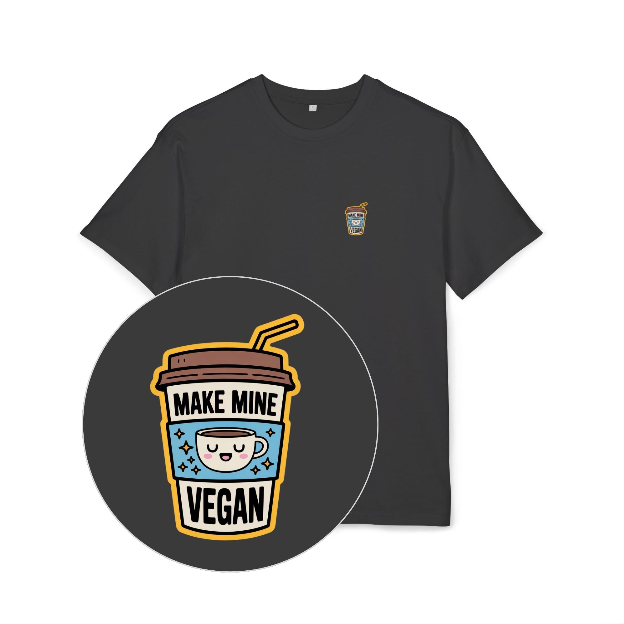 Make Mine Vegan Unisex Oversized Shirt
