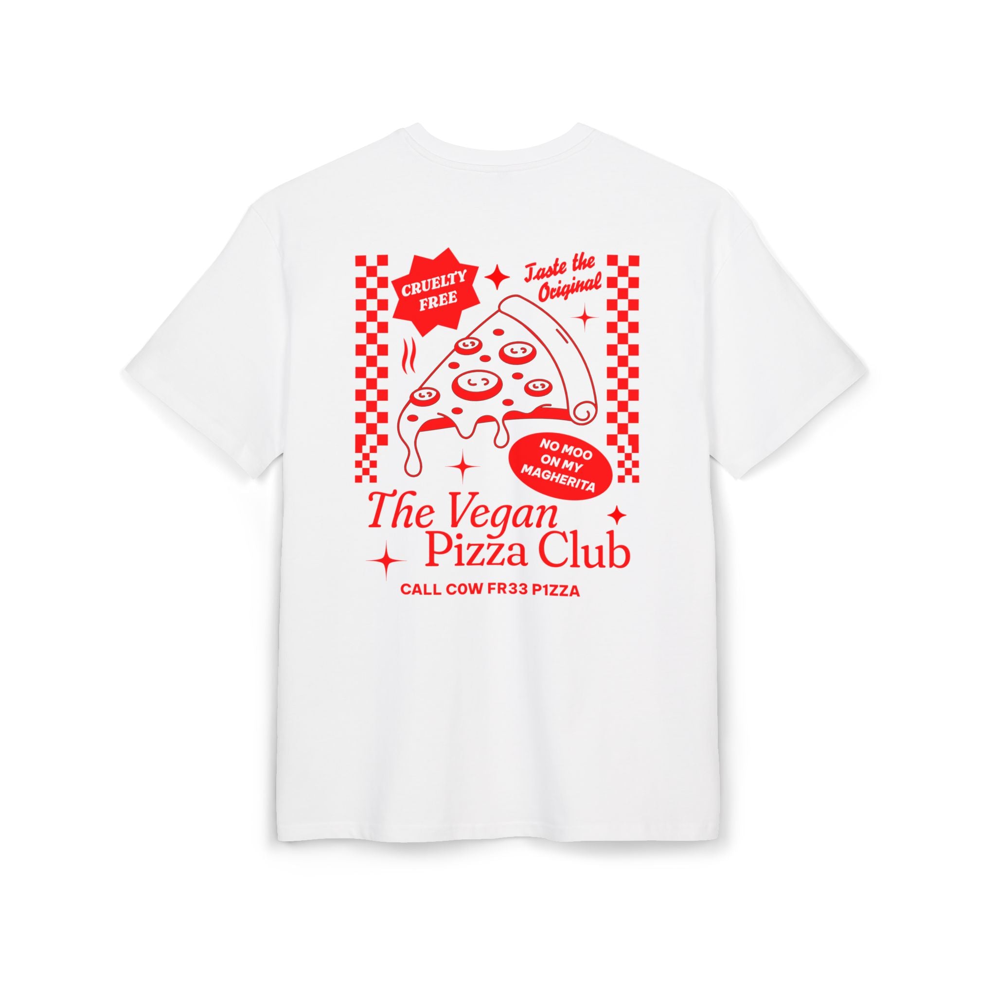 The Vegan Pizza Club Unisex Oversized Shirt