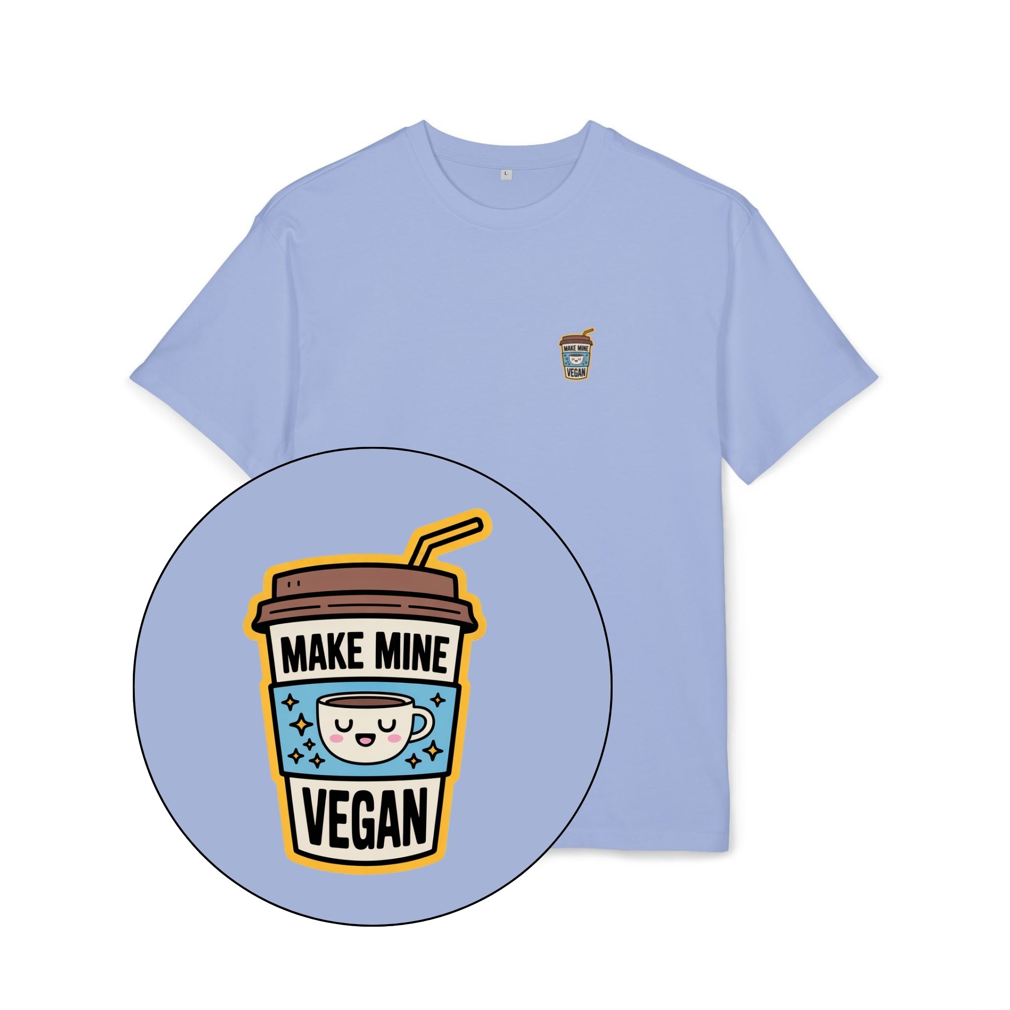 Make Mine Vegan Unisex Oversized Shirt