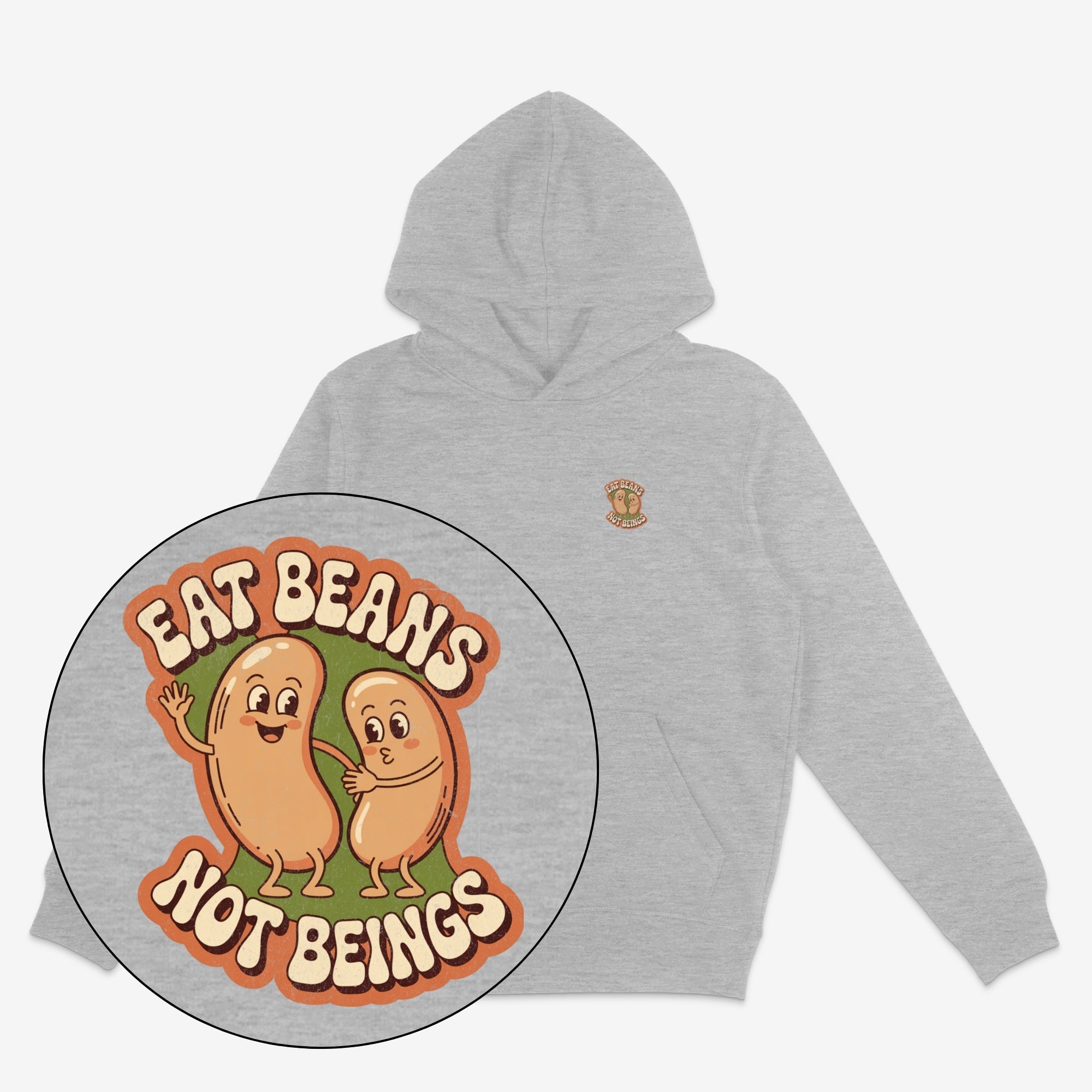 Eat Beans Not Beings Unisex Oversized Hoodie
