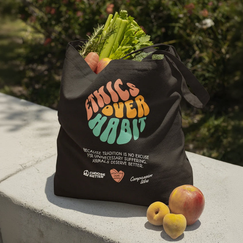 Ethics Over Habit Organic Tragetasche