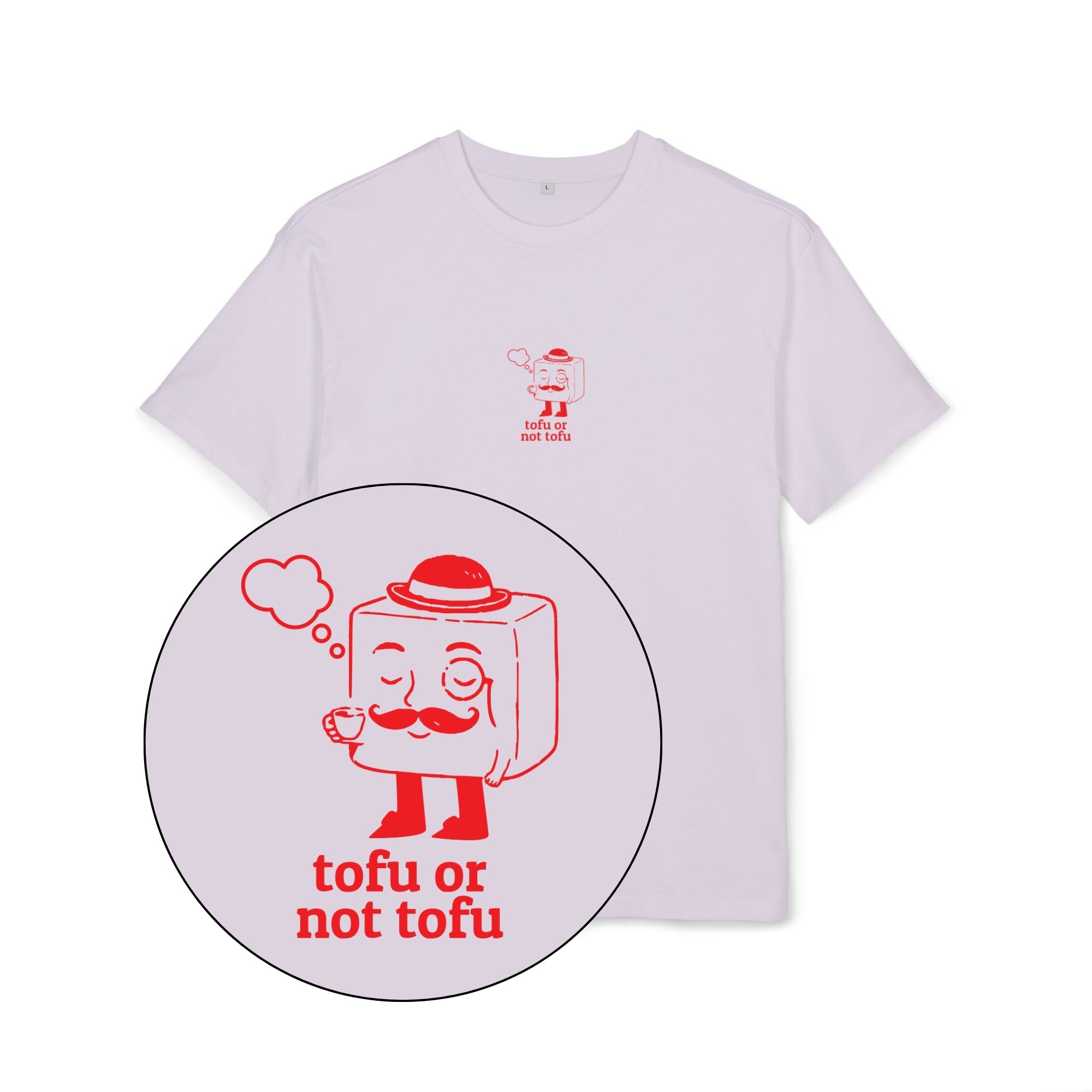 Tofu Or Not Tofu Unisex Oversized Shirt