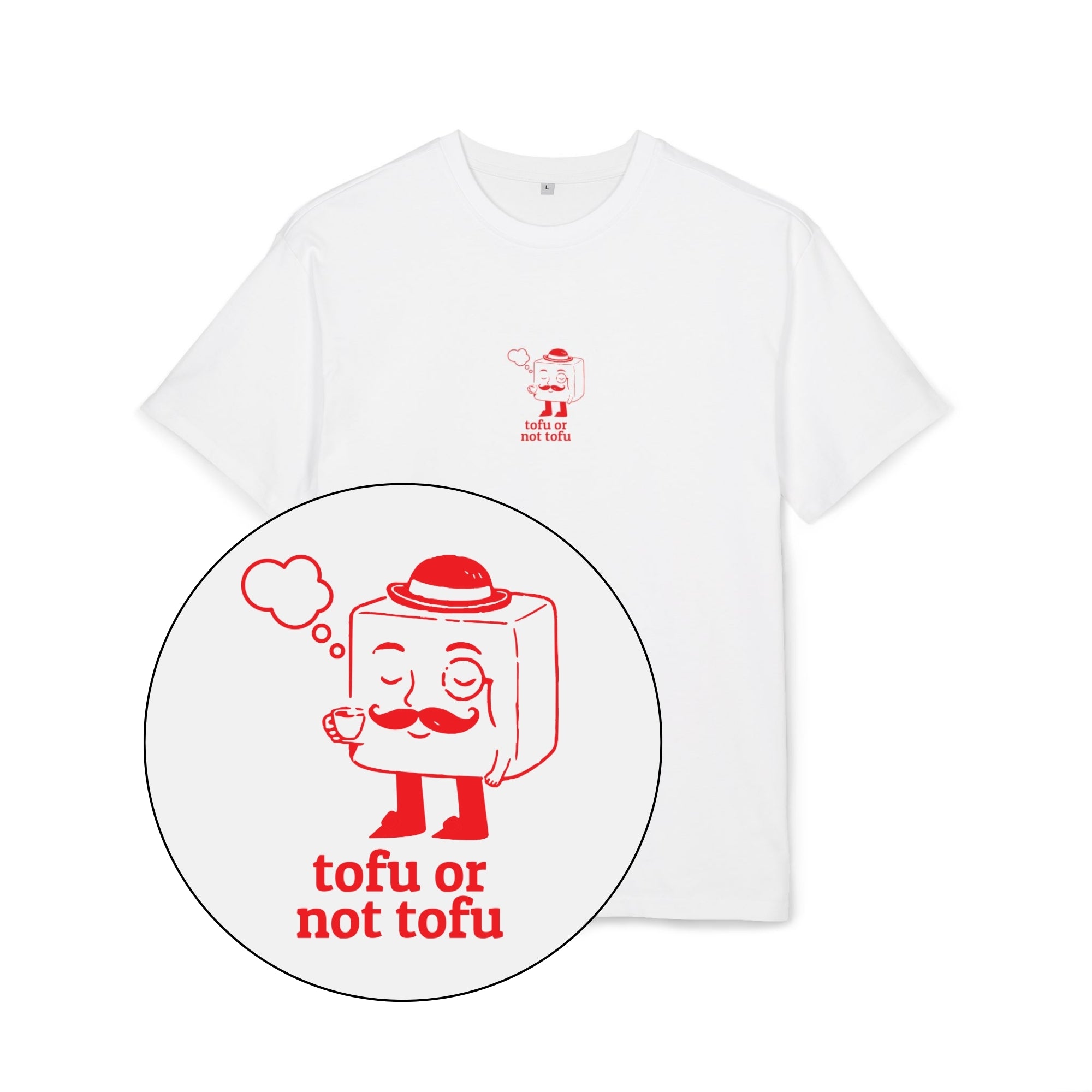 Tofu Or Not Tofu Unisex Oversized Shirt