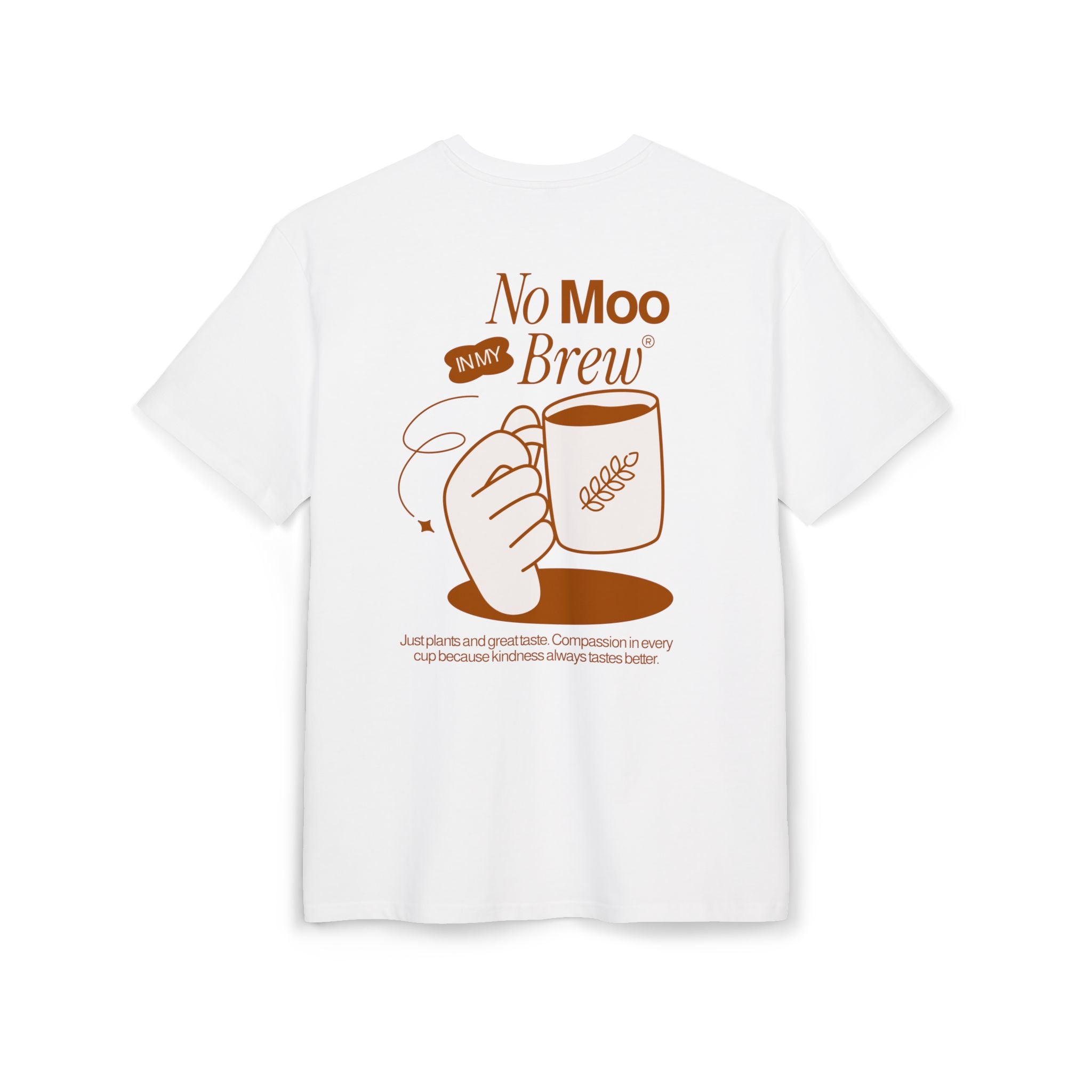 No Moo In My Brew Unisex Oversized Shirt