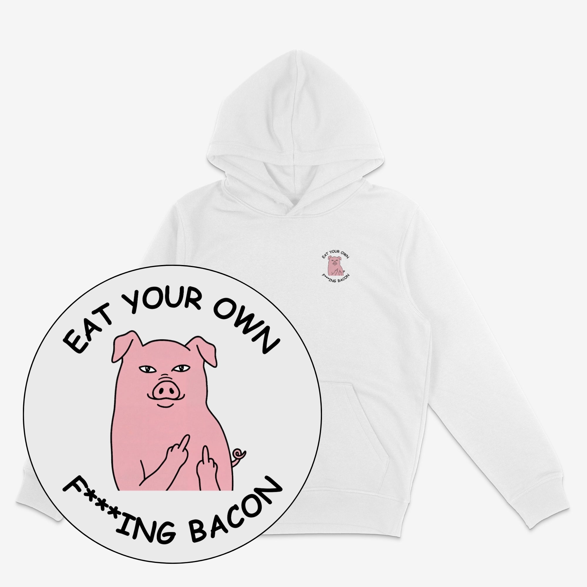 Eat Your Own Bacon Unisex Oversized Hoodie