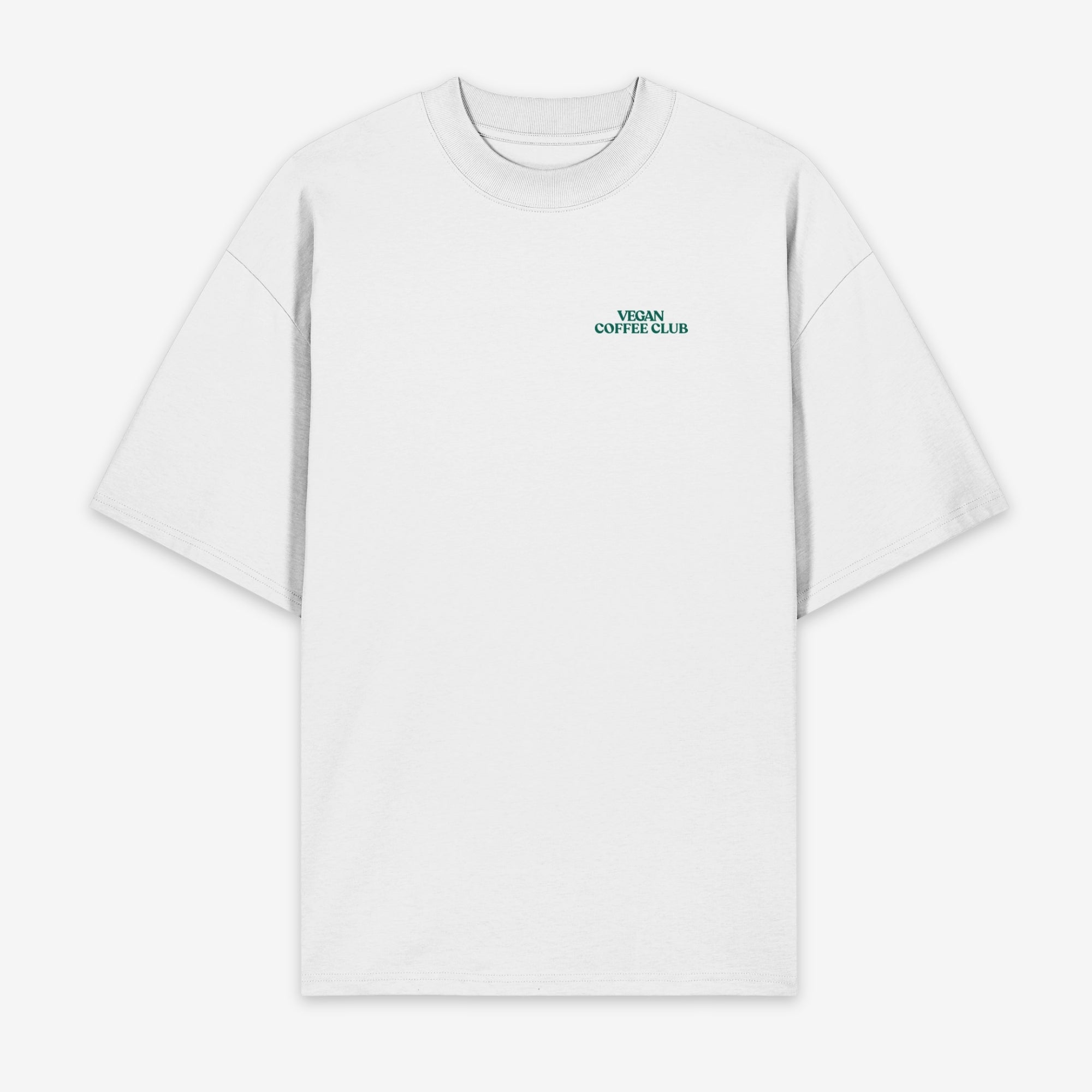 Vegan Coffee Club Unisex Oversized Shirt