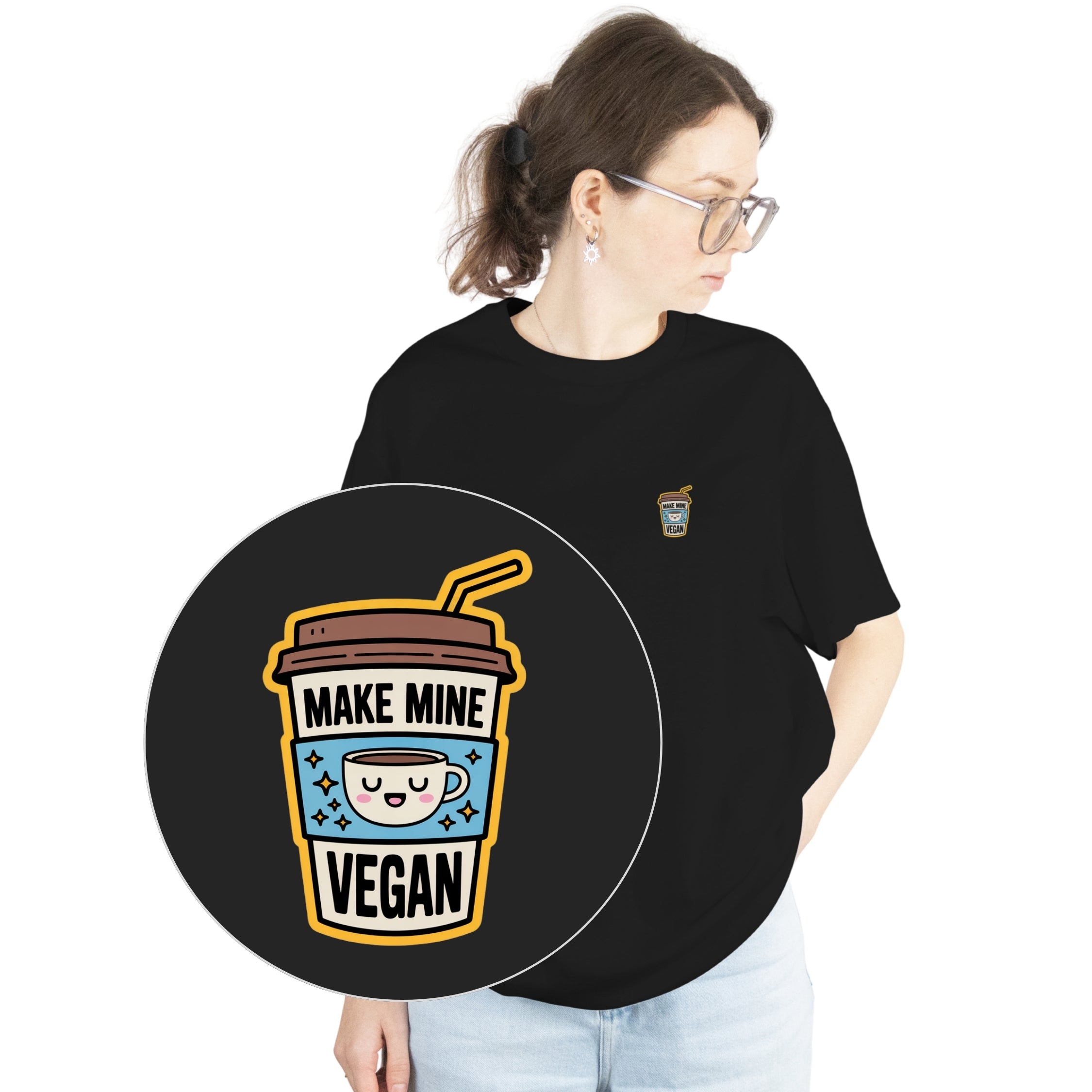 Make Mine Vegan Unisex Oversized Shirt