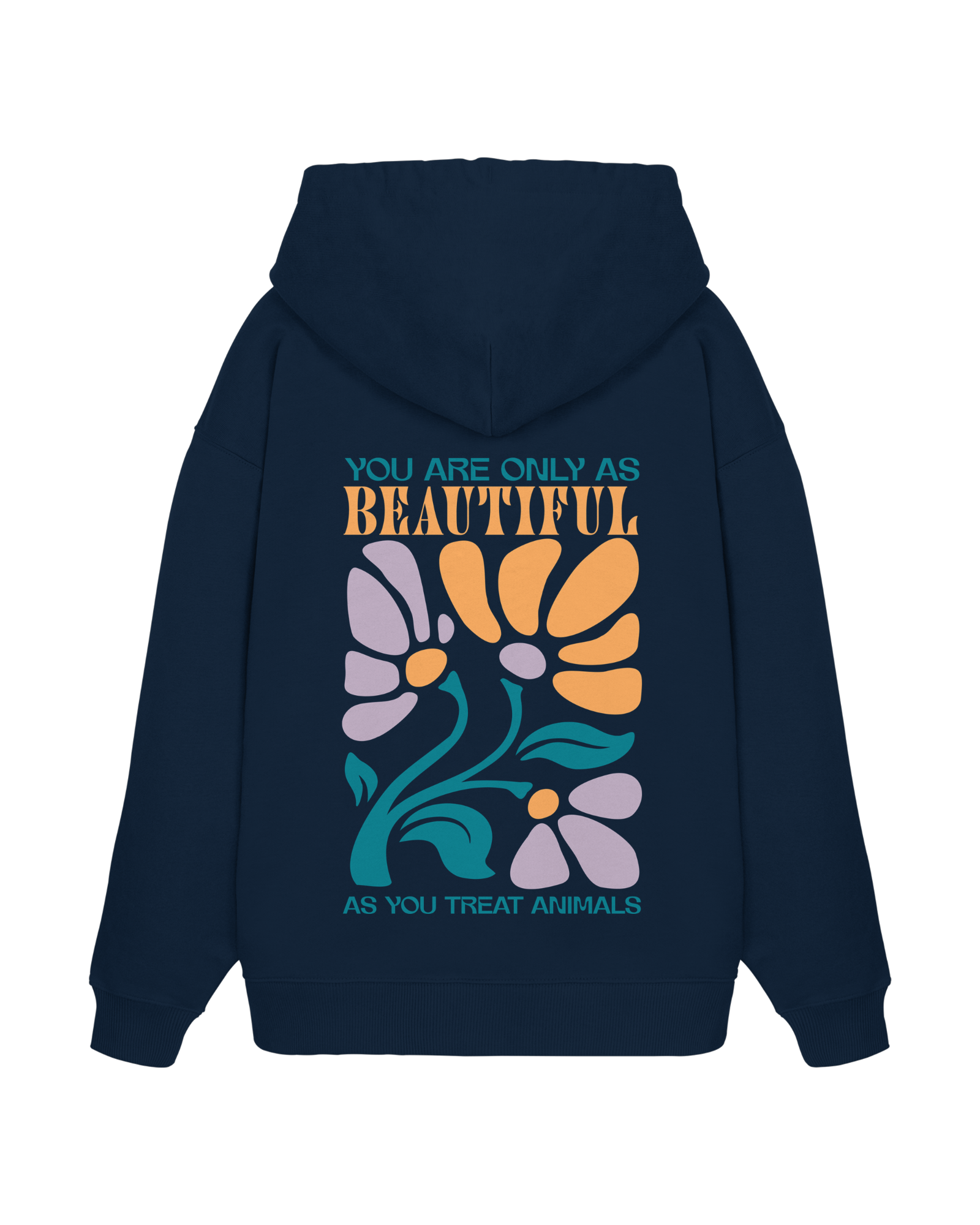 You Are Beautiful Organic Oversized Hoodie