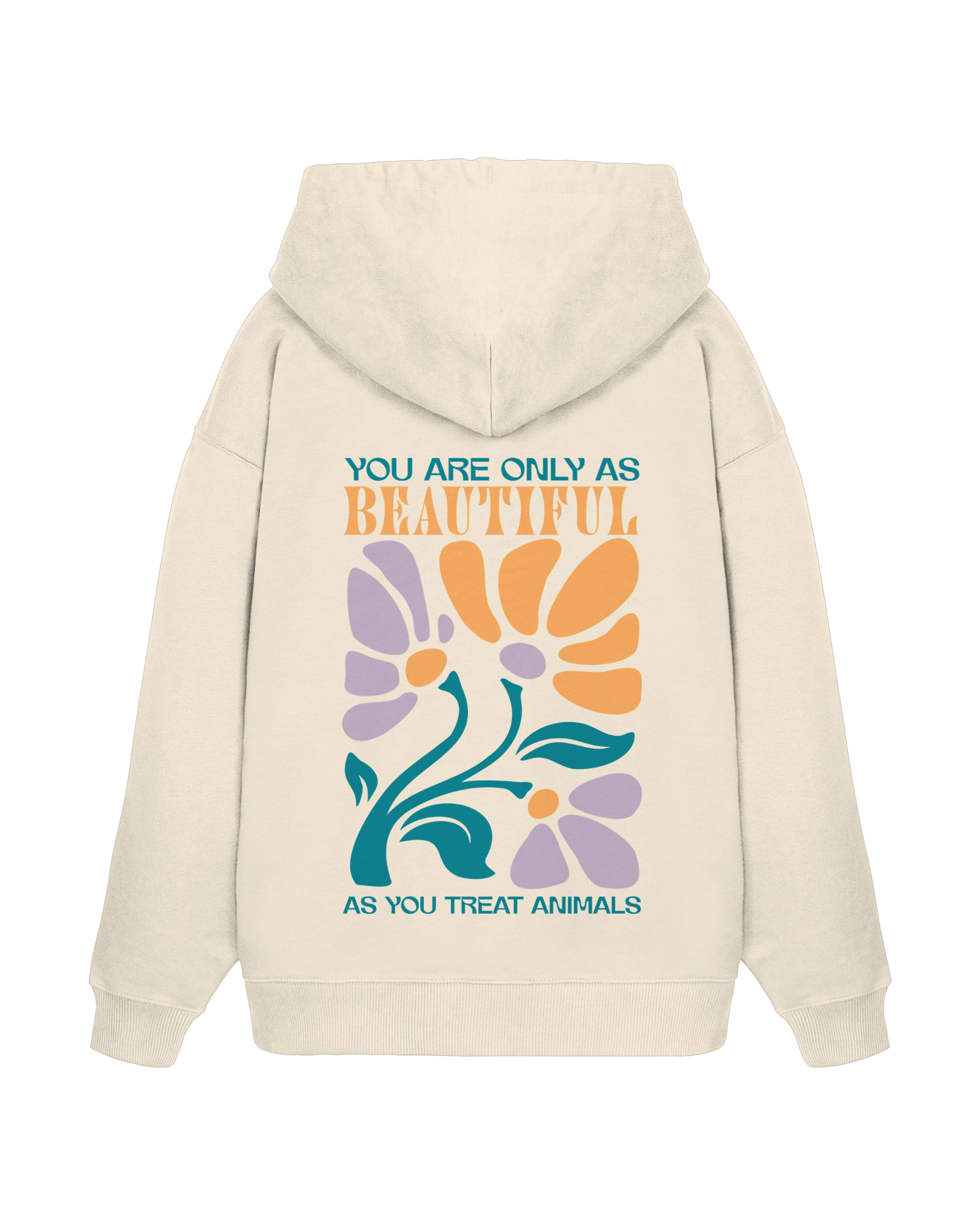 You Are Beautiful Organic Oversized Hoodie