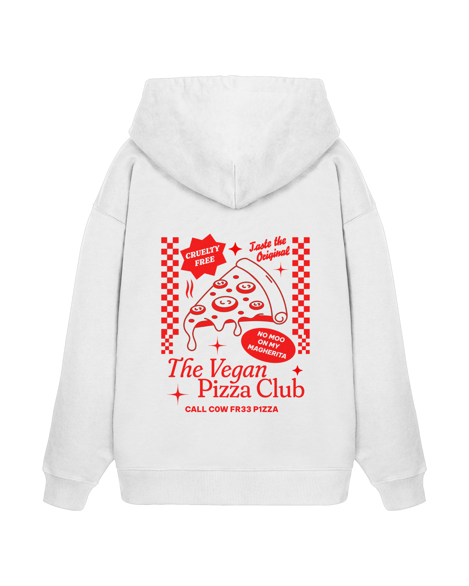 The Vegan Pizza Club Organic Oversized Hoodie