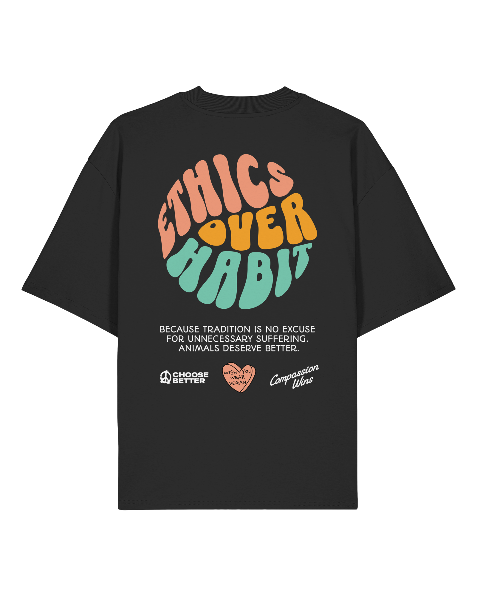 Ethics Over Habit Organic Oversized Shirt