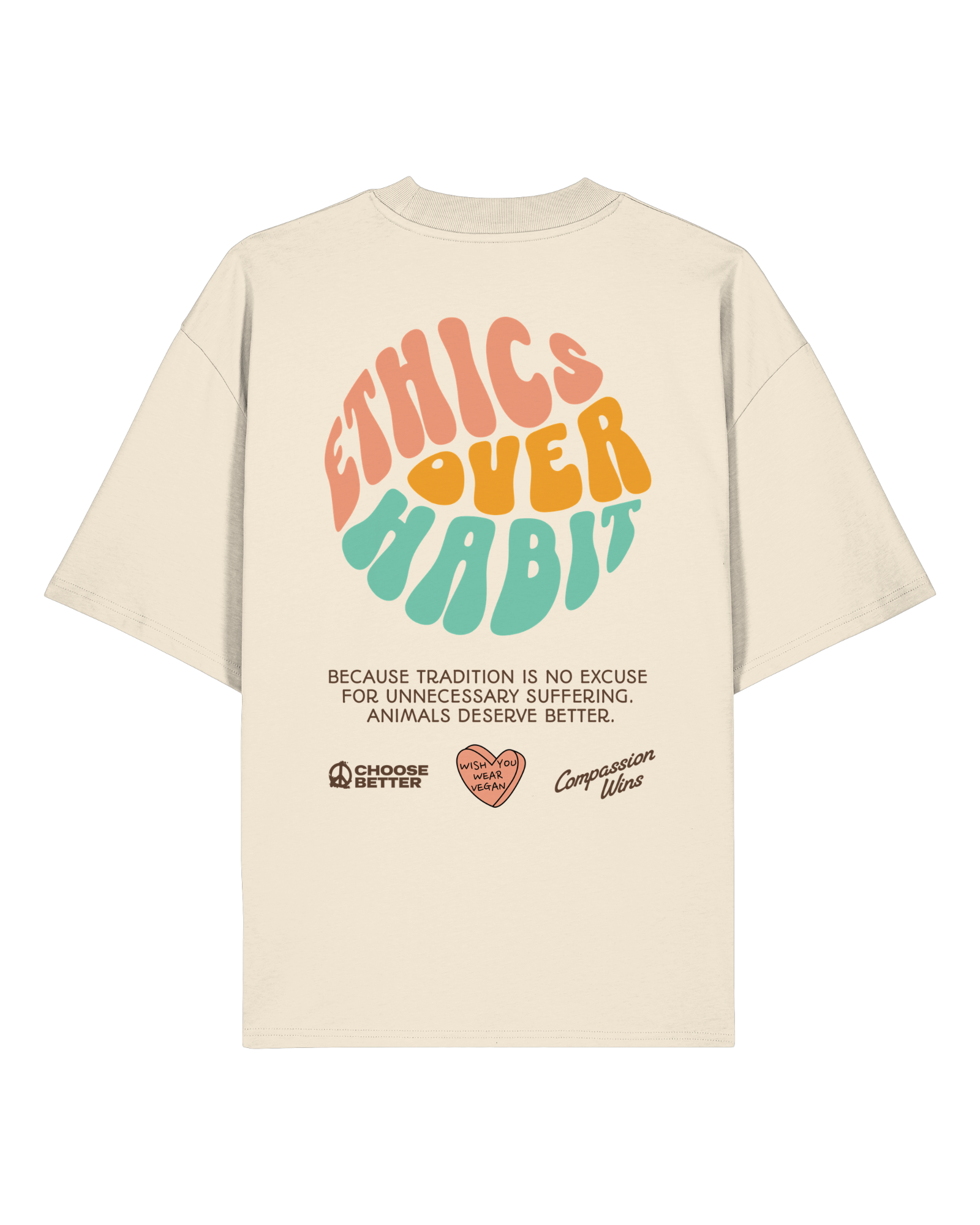 Ethics Over Habit Organic Oversized Shirt