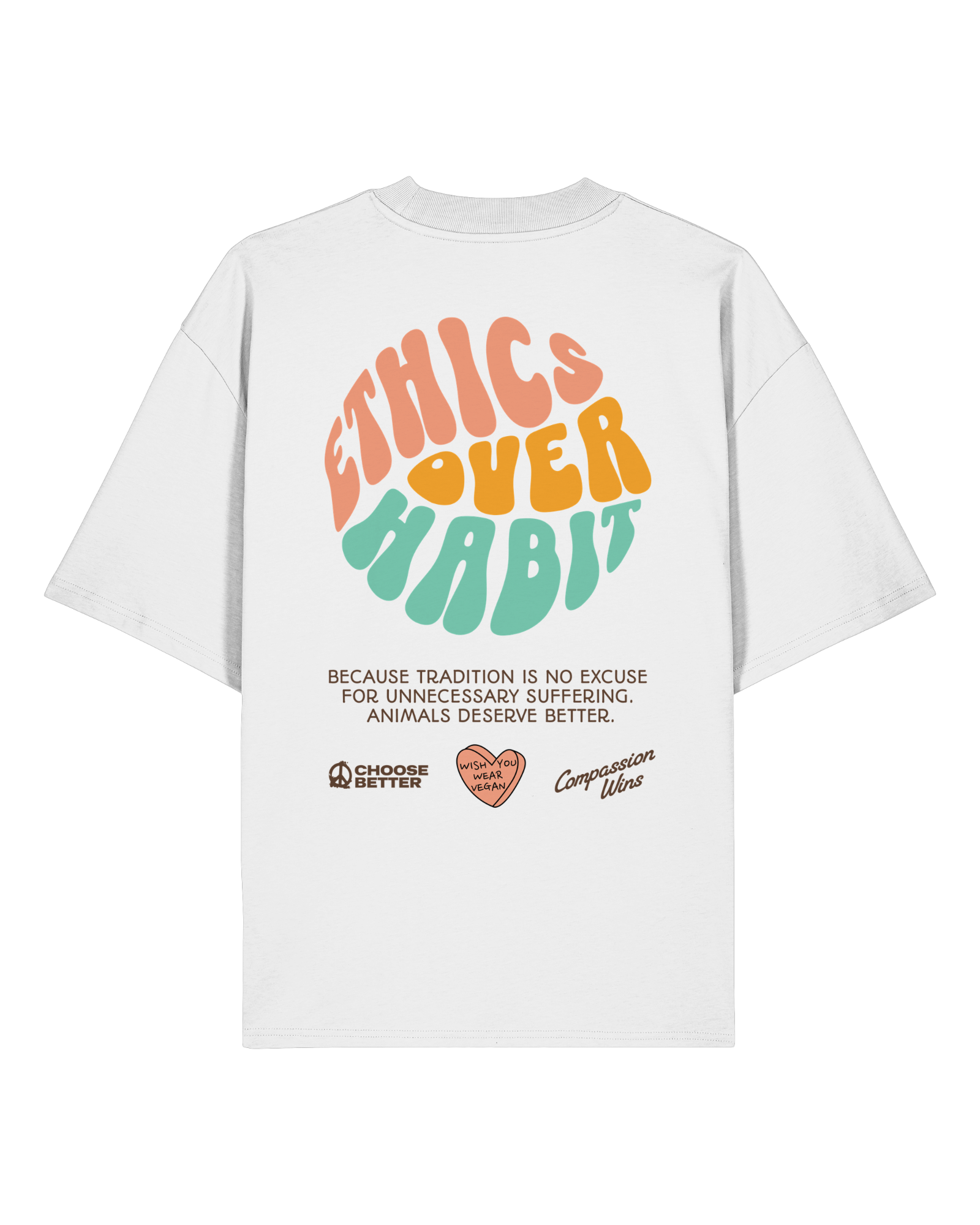 Ethics Over Habit Organic Oversized Shirt