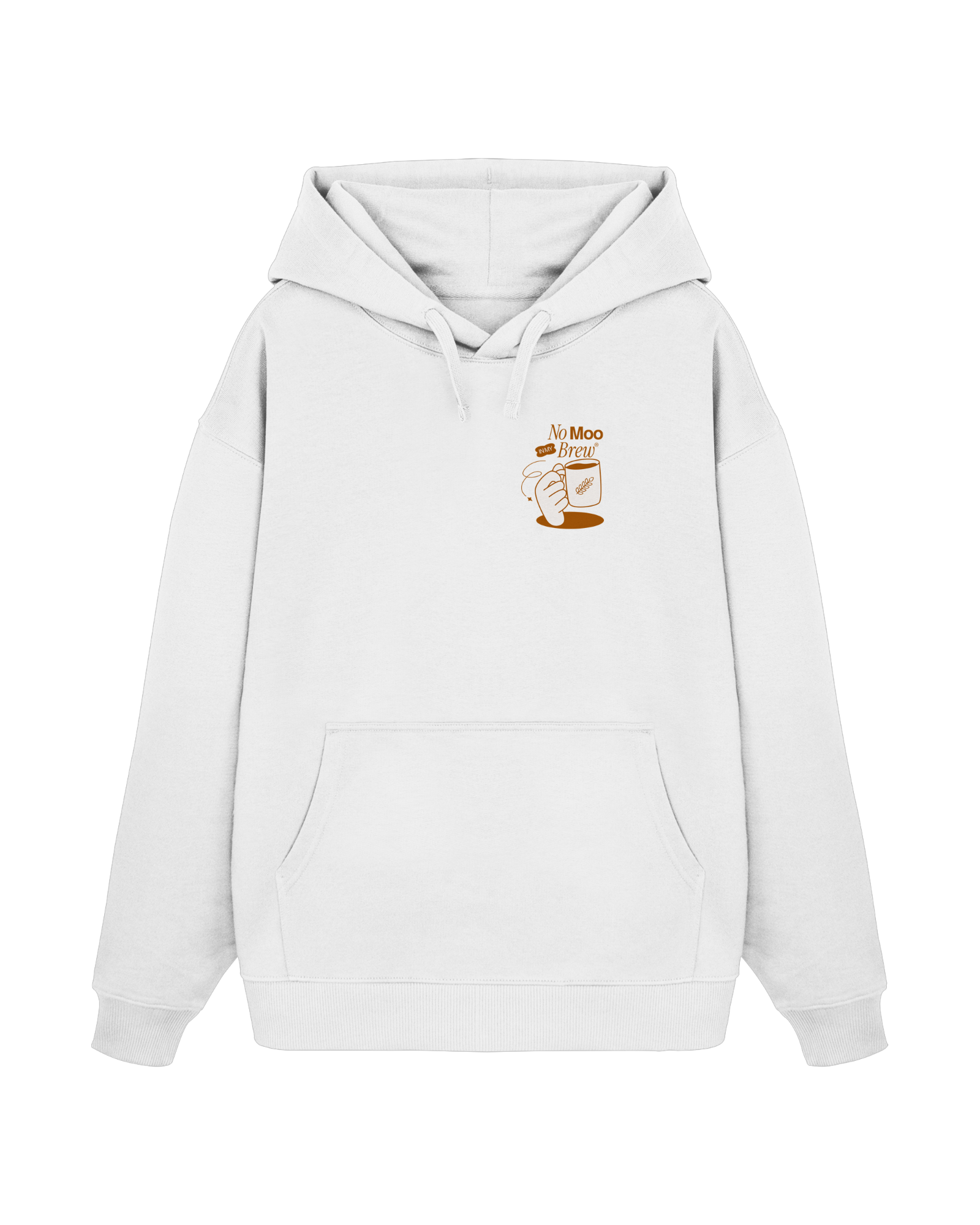 No Moo In My Brew Organic Oversized Hoodie