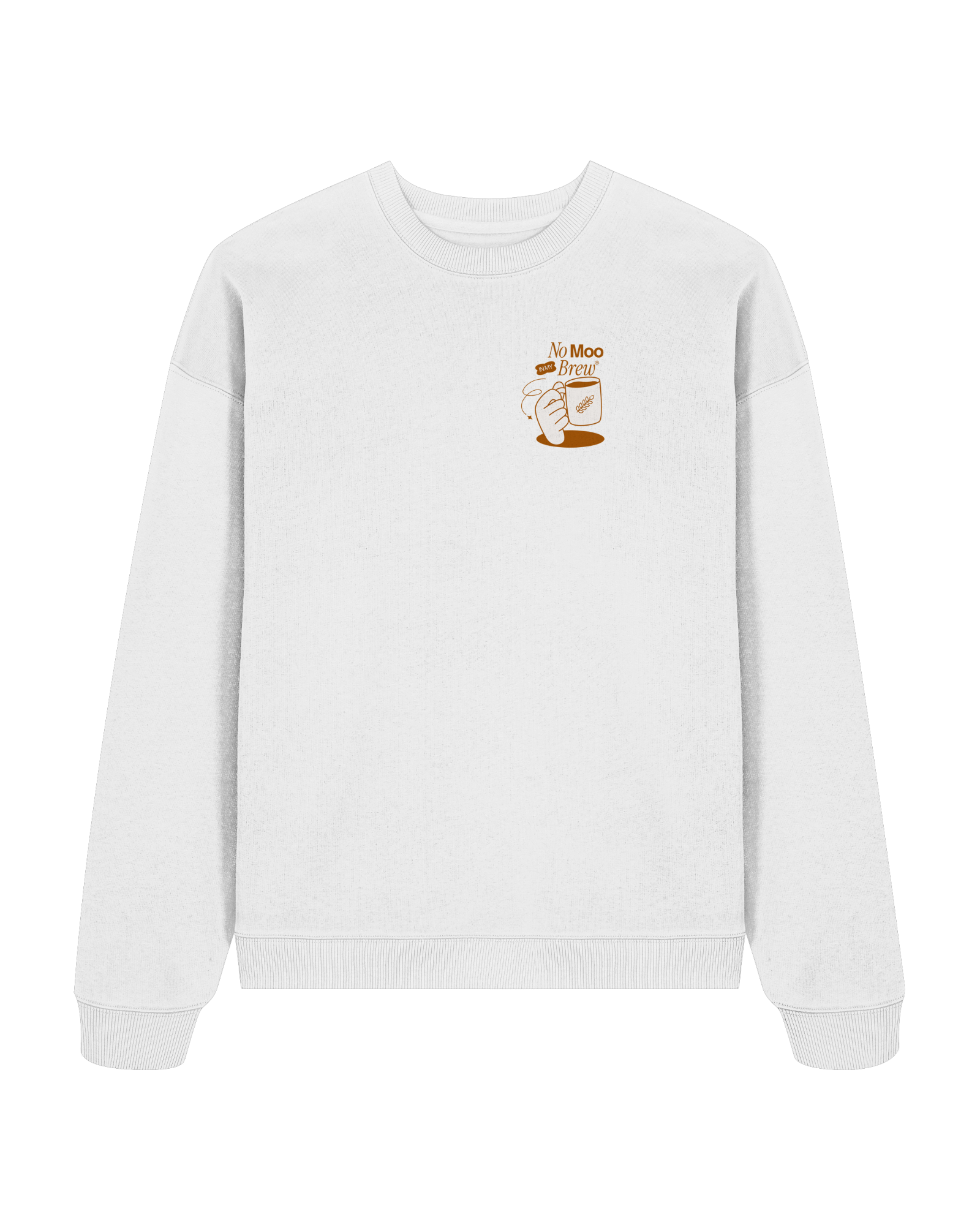 No Moo In My Brew Organic Oversized Sweatshirt