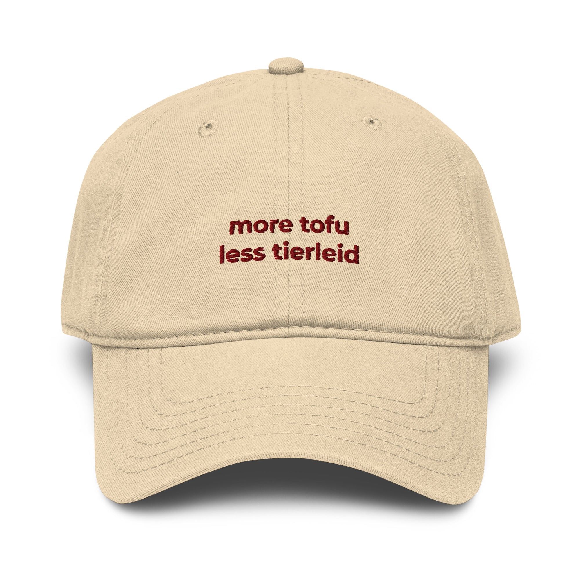 More Tofu Less Tierleid Dad Cap